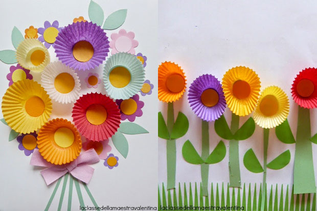 Tutorial fiori di carta 3D - Mamma e Bambini